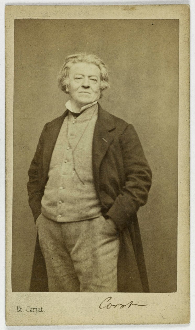 Portræt af Jean-Baptiste Camille Corot (1796-1875), maler af Etienne Carjat