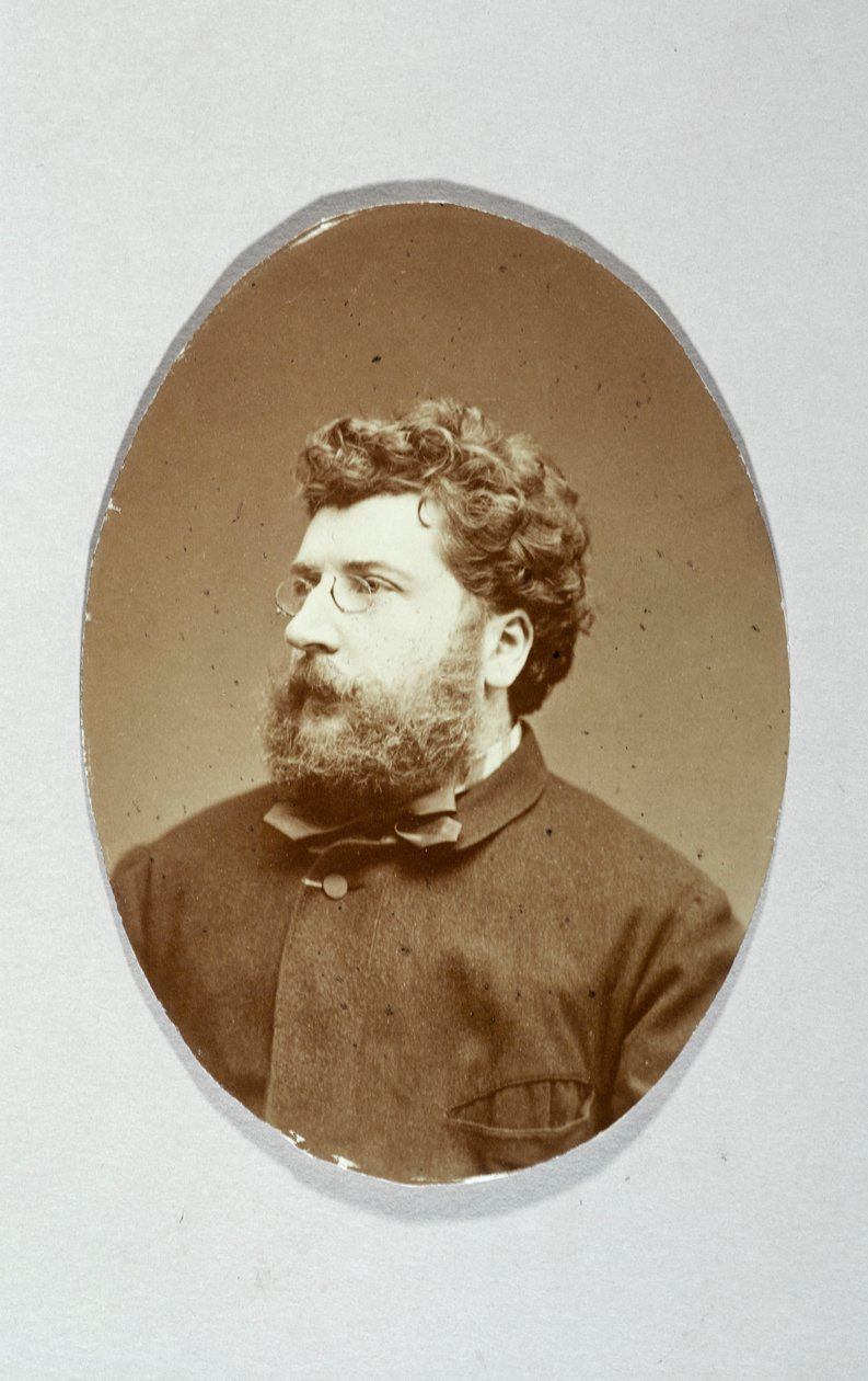Portræt af Georges Bizet (1838-1875), komponist. af Etienne Carjat