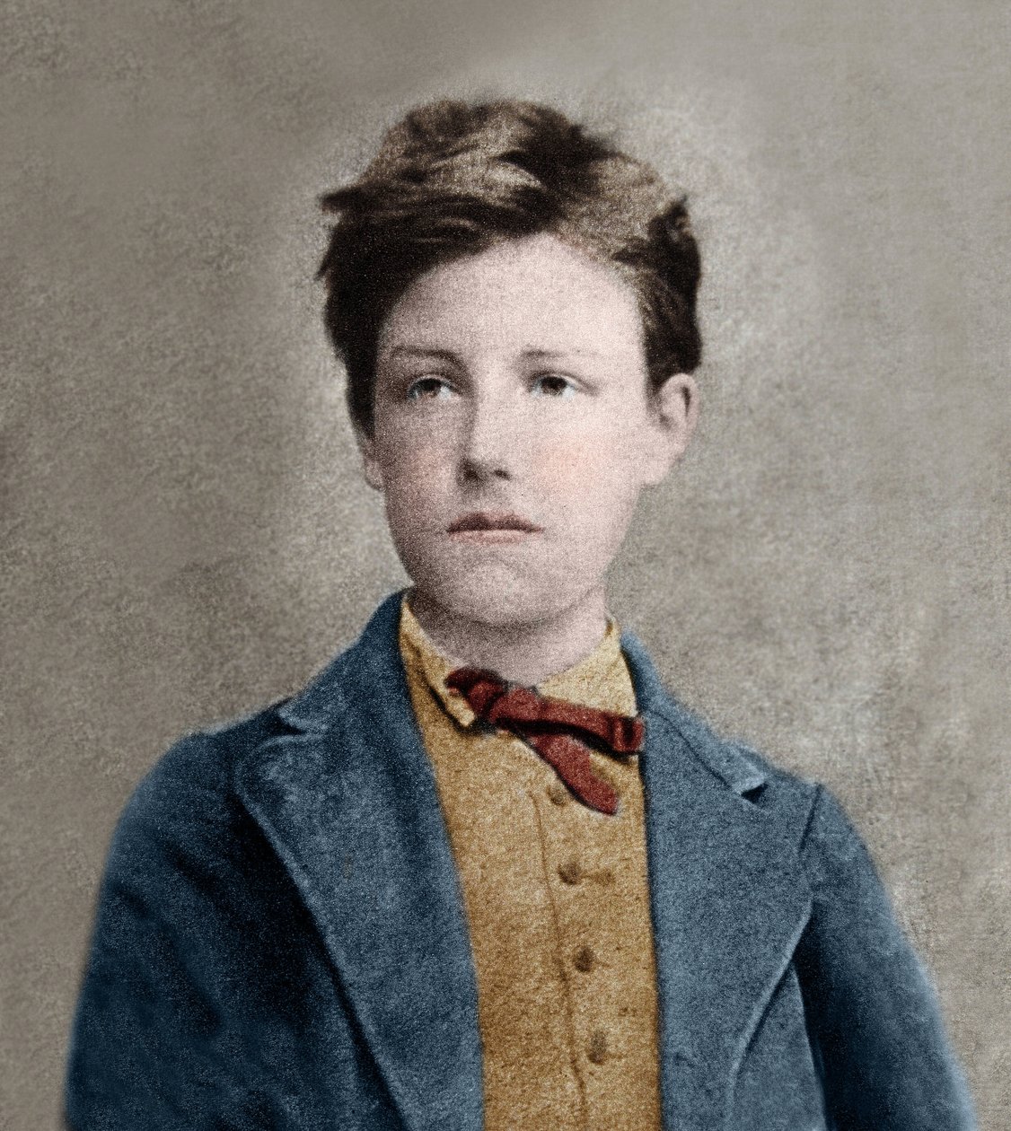 Portræt af Arthur Rimbaud (1859 - 1891), baseret på Carjats foto. af Etienne Carjat