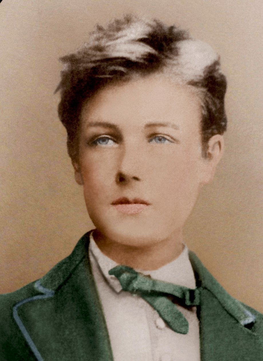 Portræt af Arthur Rimbaud på 17 år, 1871 af Etienne Carjat