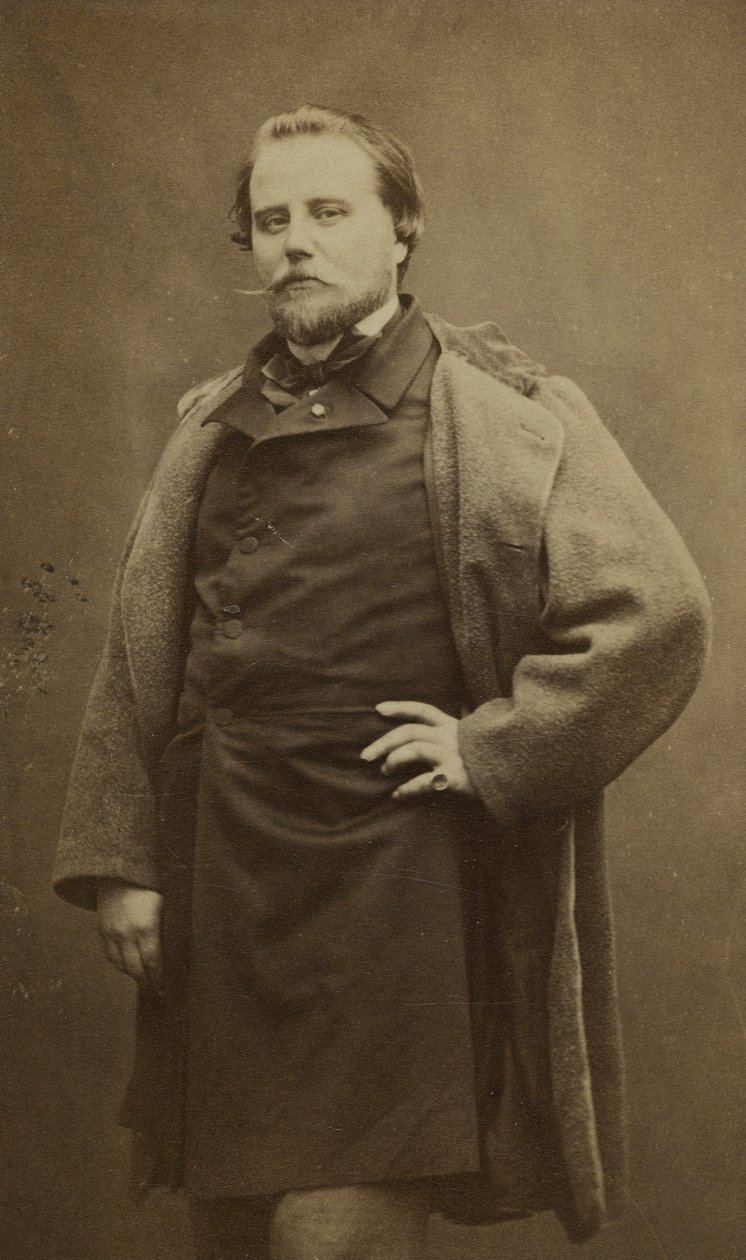 Portræt af Charles Basset (1822-1869), bedst kendt under pseudonymet Adrien Robert. af Etienne Carjat