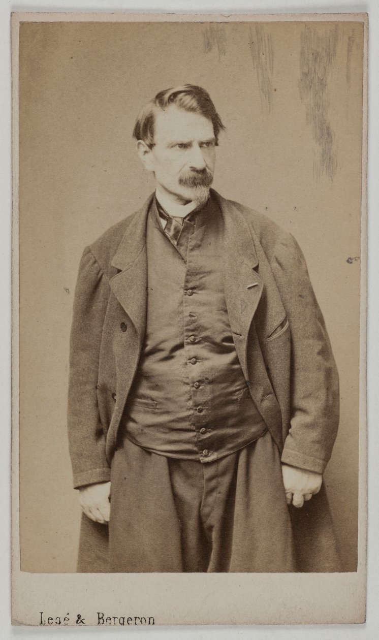 Portræt af François Delsarte, ca. 1870-90 (albumintryk) af Etienne Carjat