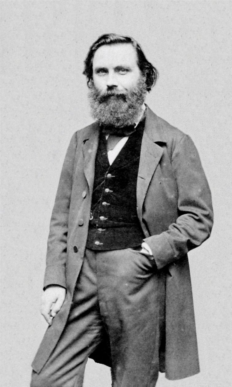 Portræt af den franske forfatter og journalist Eugène Garcin (1830-1909). af Etienne Carjat