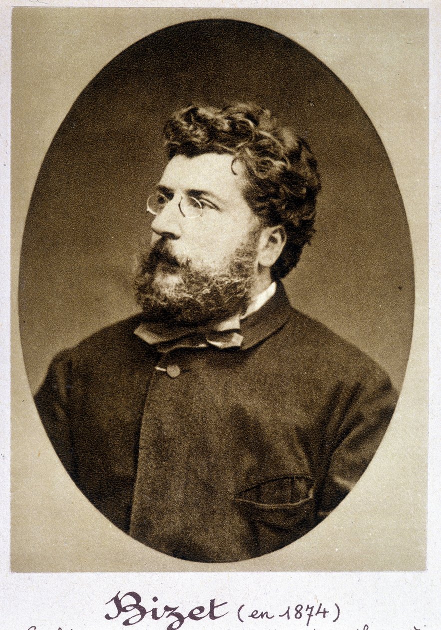 Portræt af Georges Bizet (1838 - 1875) i 1874. af Etienne Carjat