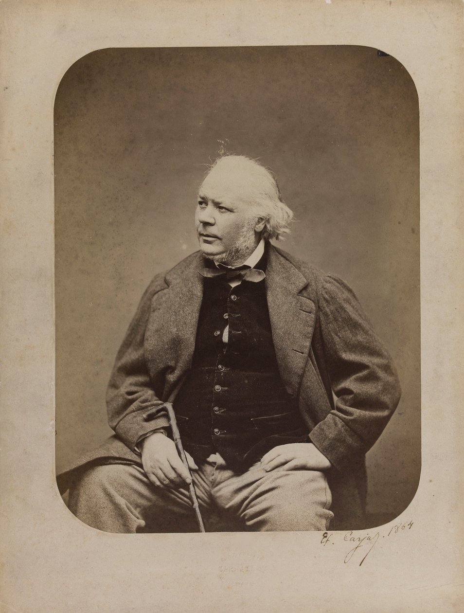 Portræt af Honoré Daumier 1808-1879, 1864. af Etienne Carjat