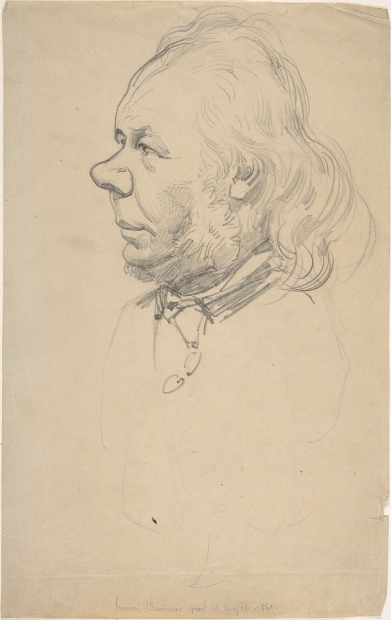 Portræt af Honoré Daumier af Etienne Carjat