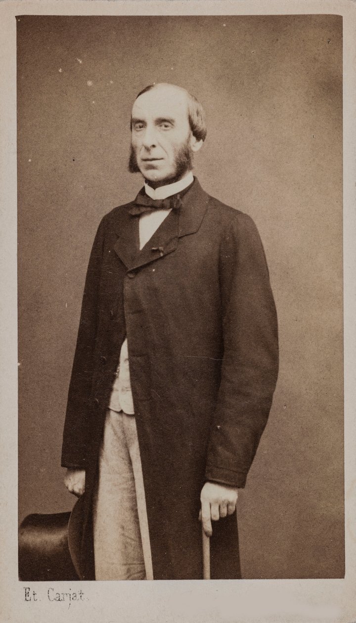 Portræt af komponisten grev Nicolò Gabrielli 1814-1891, 1890. af Etienne Carjat