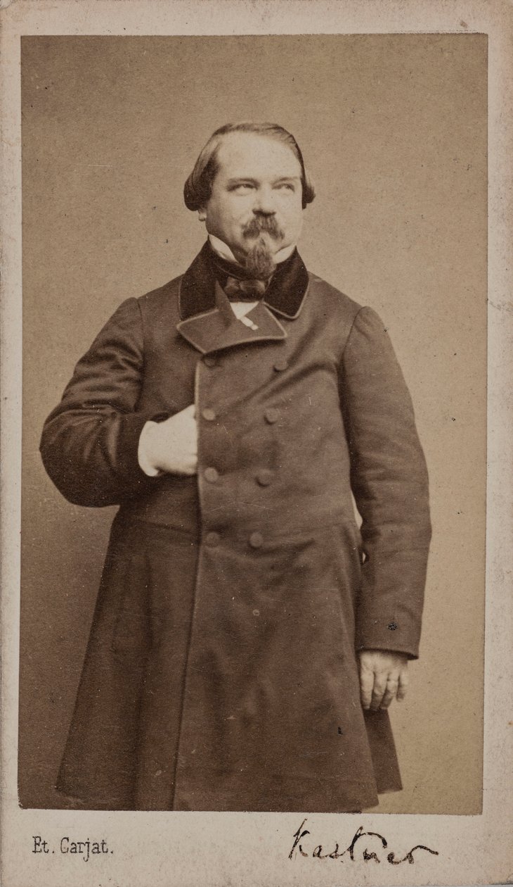Portræt af komponisten Jean-Georges Kastner 1810-1867, 1867. af Etienne Carjat
