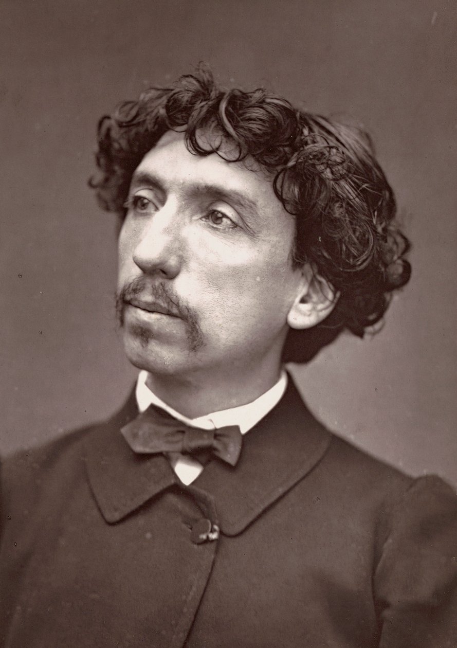 Portræt af arkitekten Charles Garnier, ca. 1875 (foto) af Etienne Carjat
