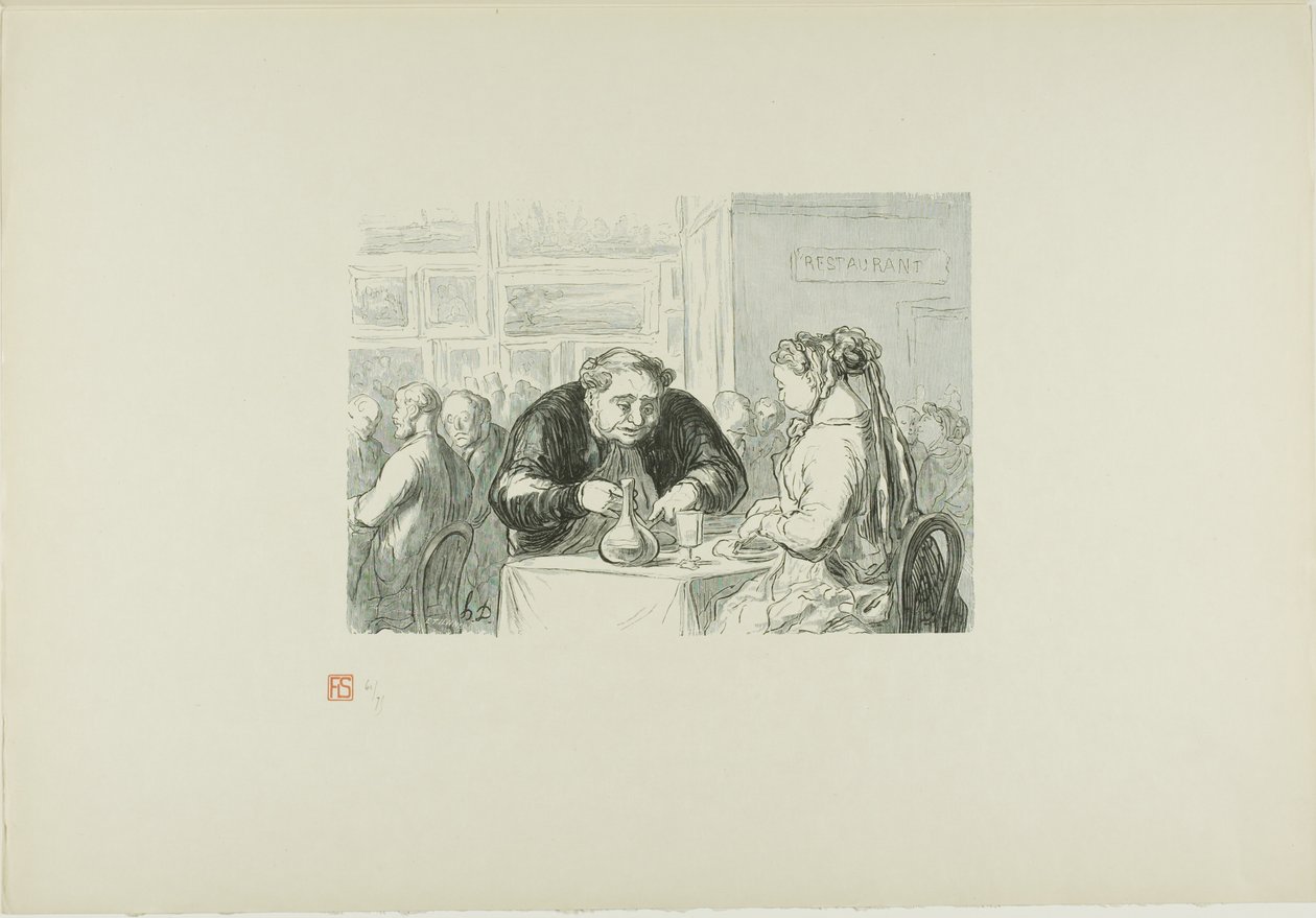 The Restaurant of the Great Art Exhibition: En symbiotisk kærlighed til kunsten og koteletten af Etienne Carjat
