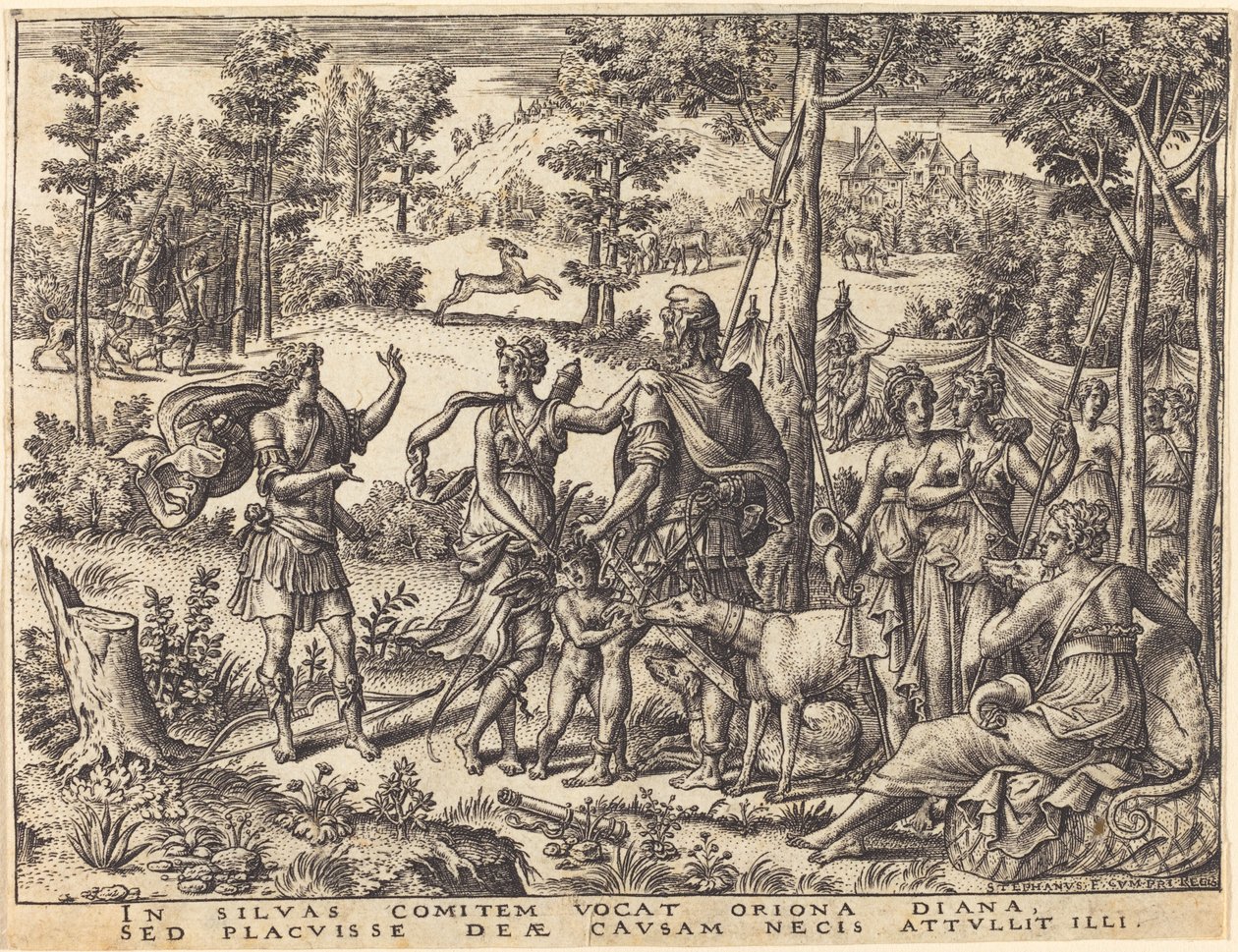 Diana og Orion af Etienne Delaune