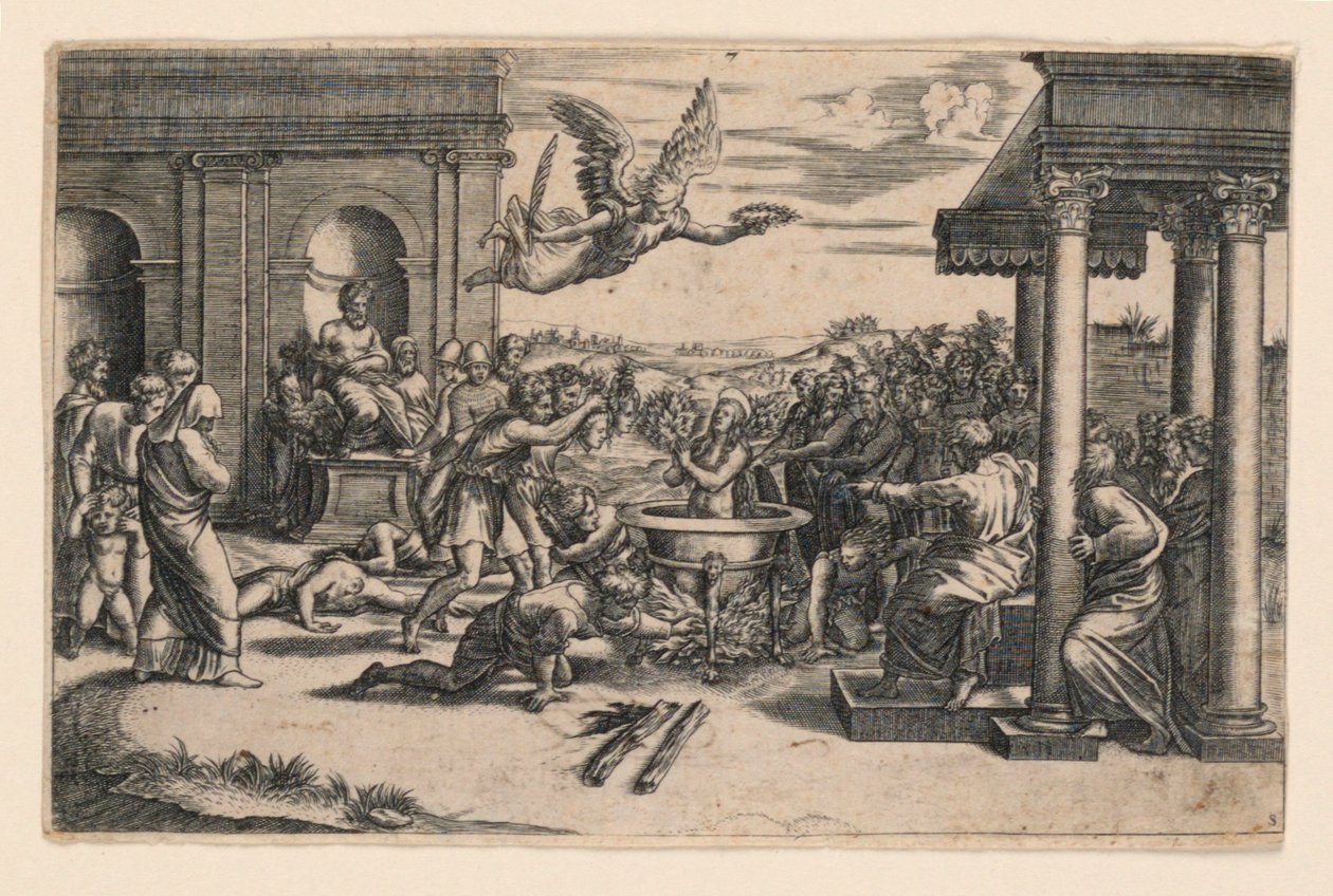 Martyrdom af Saint Cecilia af Etienne Delaune