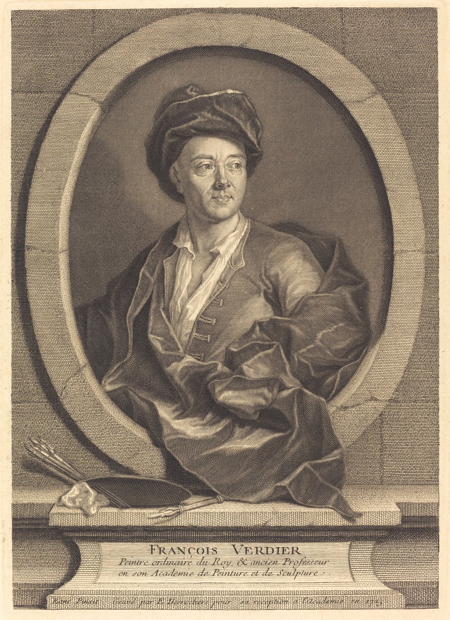 Francois Verdier af Etienne Desrochers after Jean Ranc