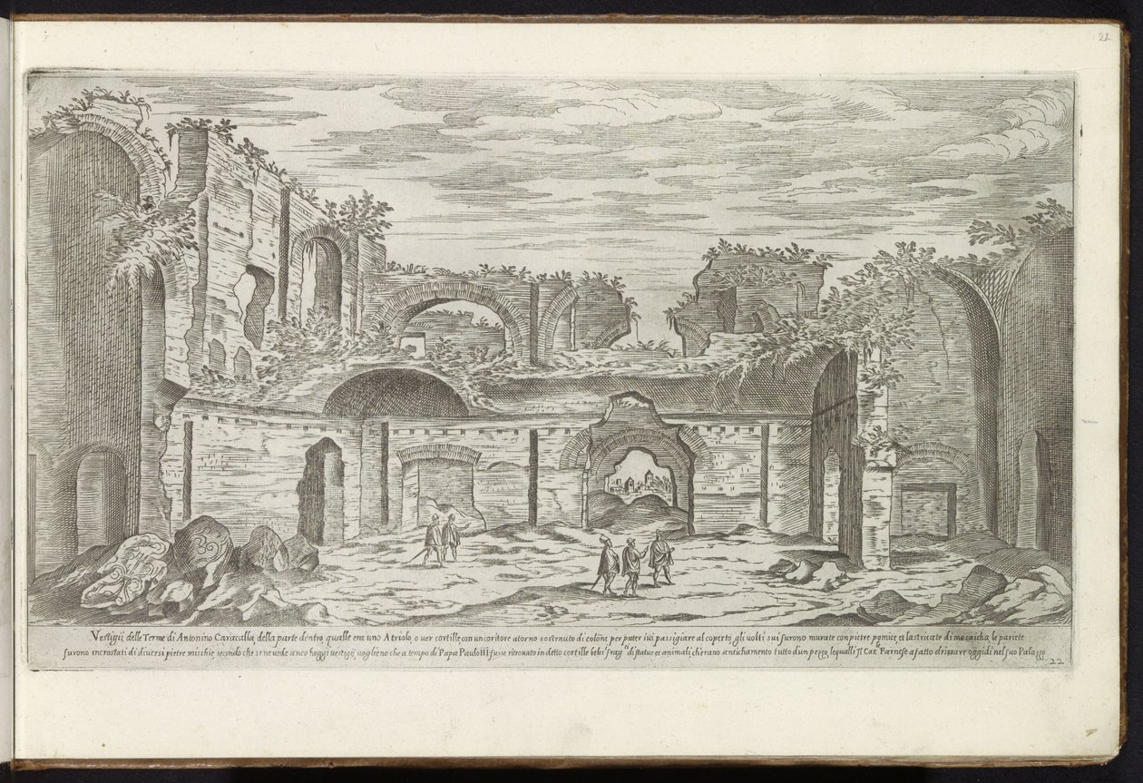 Ruinerne af Caracalla-badene i Rom Gamle bygninger (serietitel) I vestigi dell