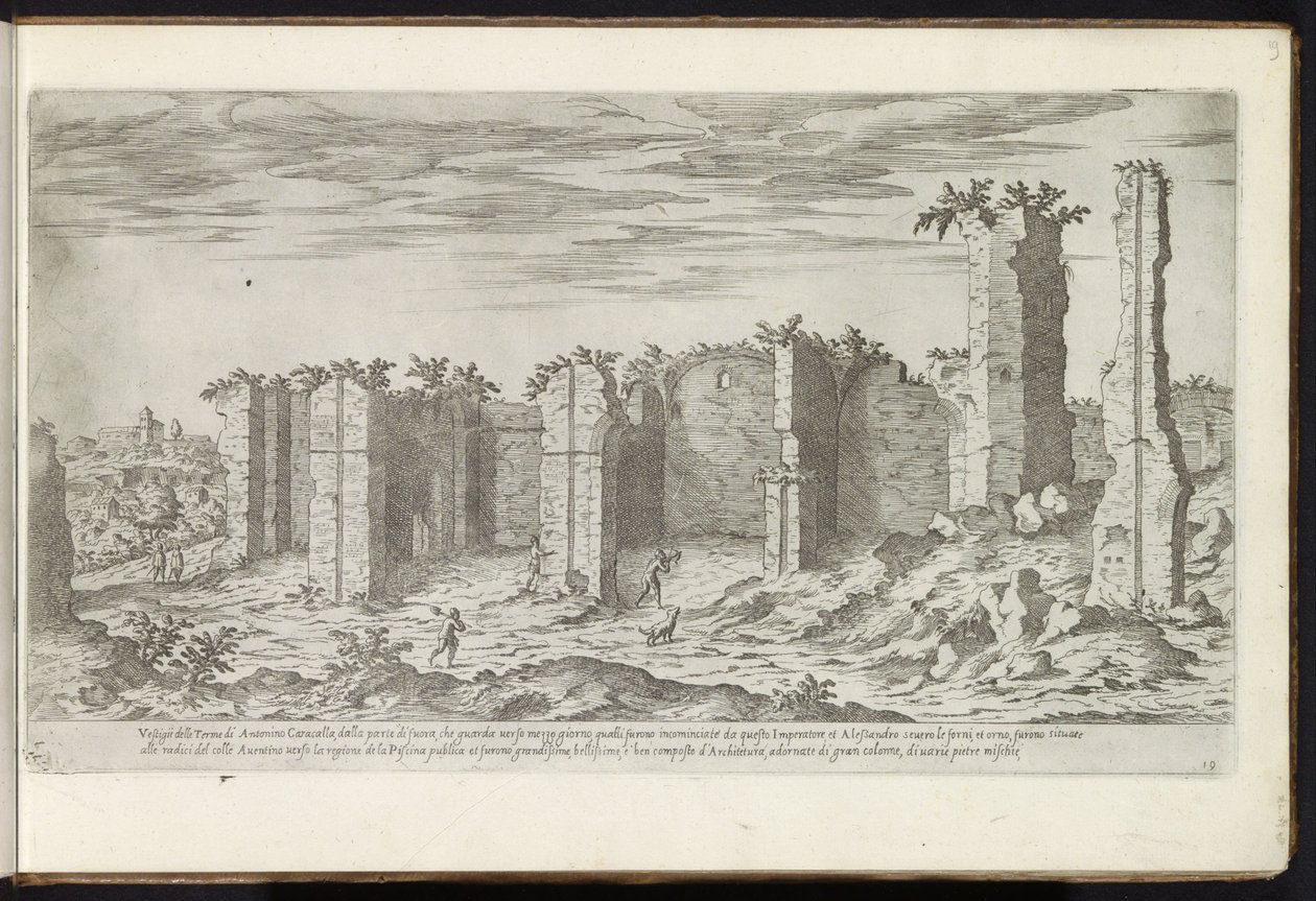 Ruinerne af Caracalla-badene i Rom Gamle bygninger (serietitel) I vestigi dell