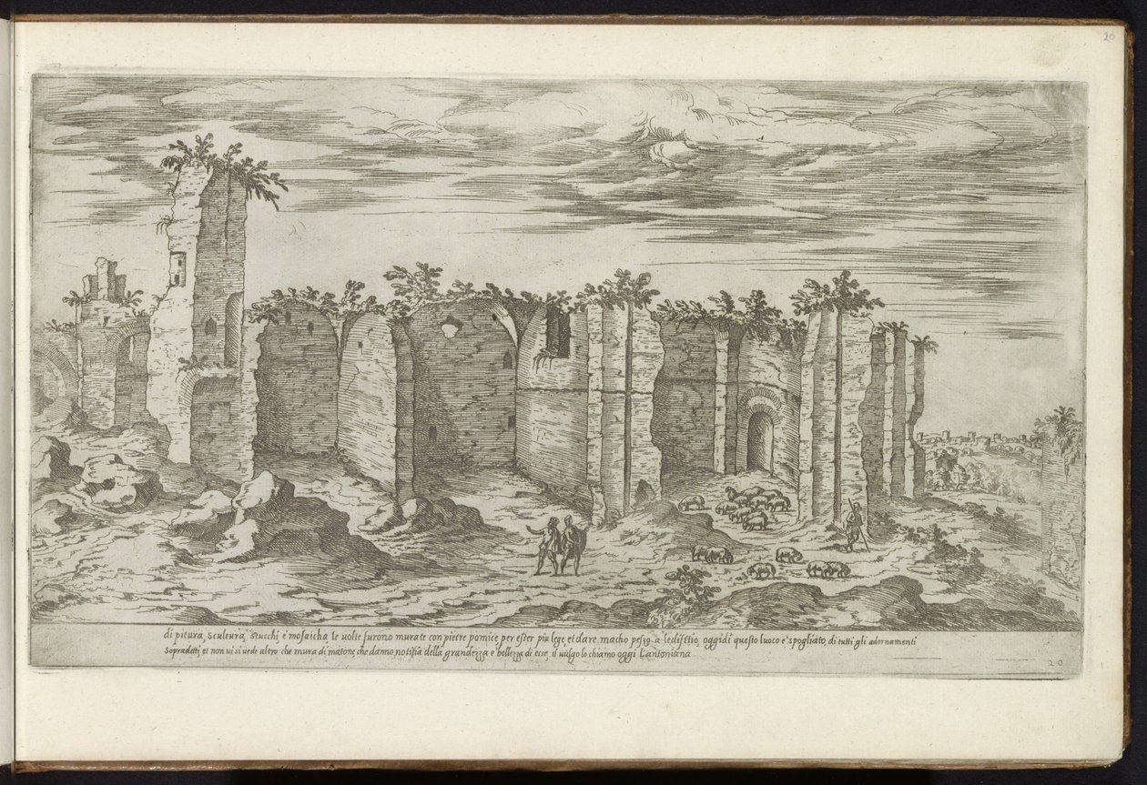 Ruinerne af Caracalla-badene i Rom Gamle bygninger (serietitel) I vestigi dell