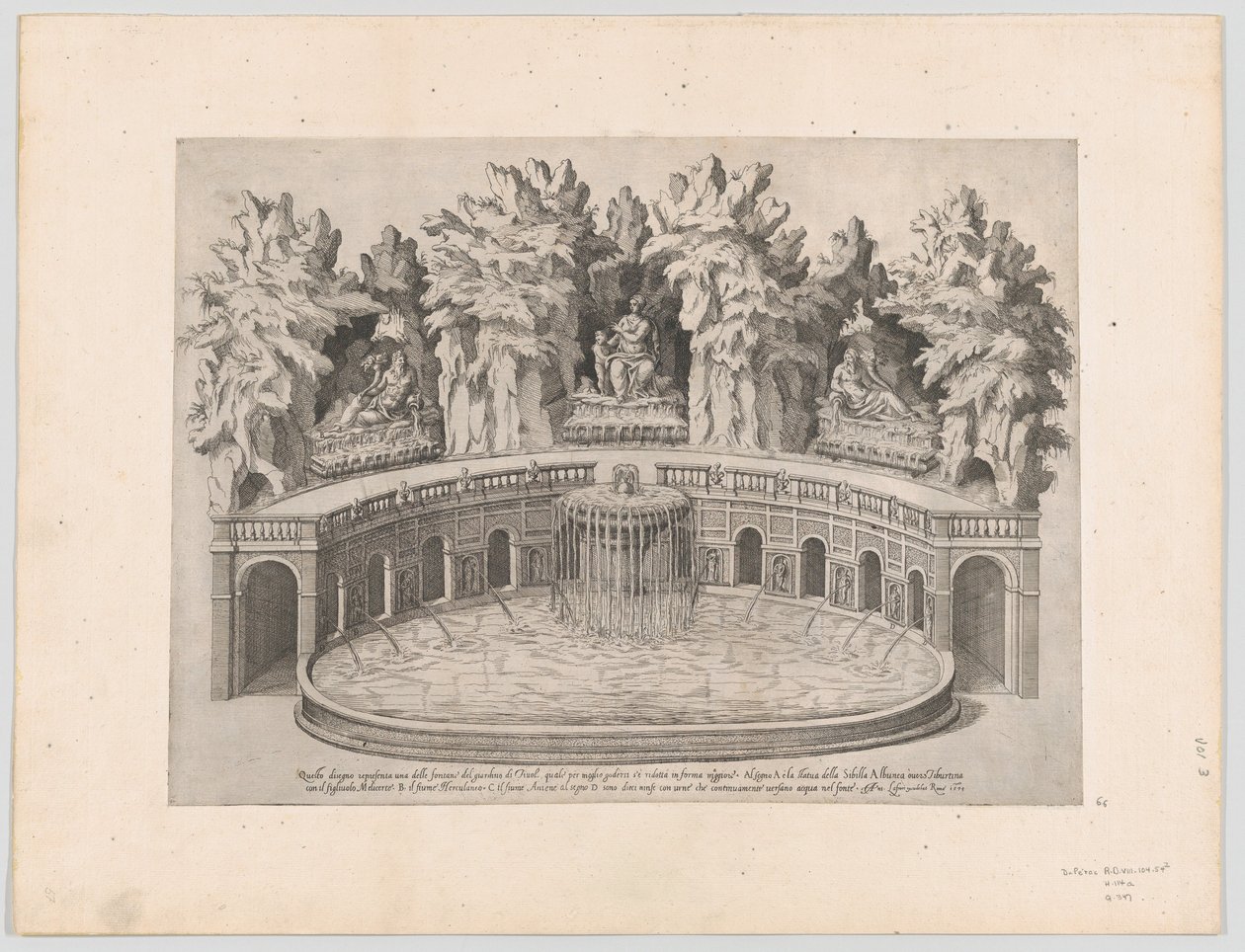 Mirror of Roman Magnificence: Fontæne og haver i Villa d