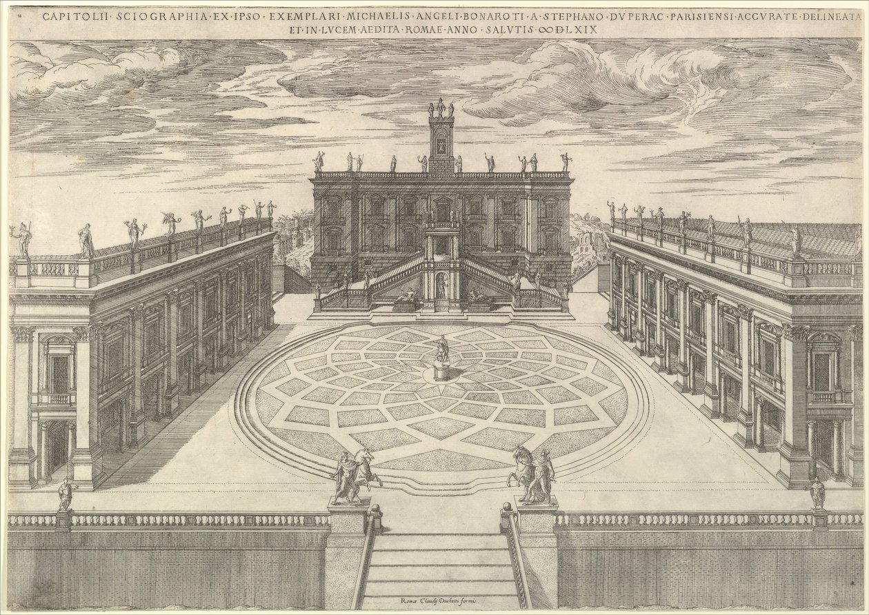 Udsigt over den romerske hovedstad, 1569 af Etienne Duperac