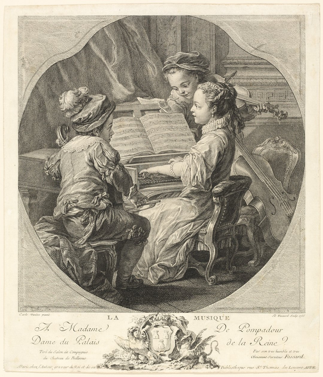 Allegori af musik af Etienne Fessard