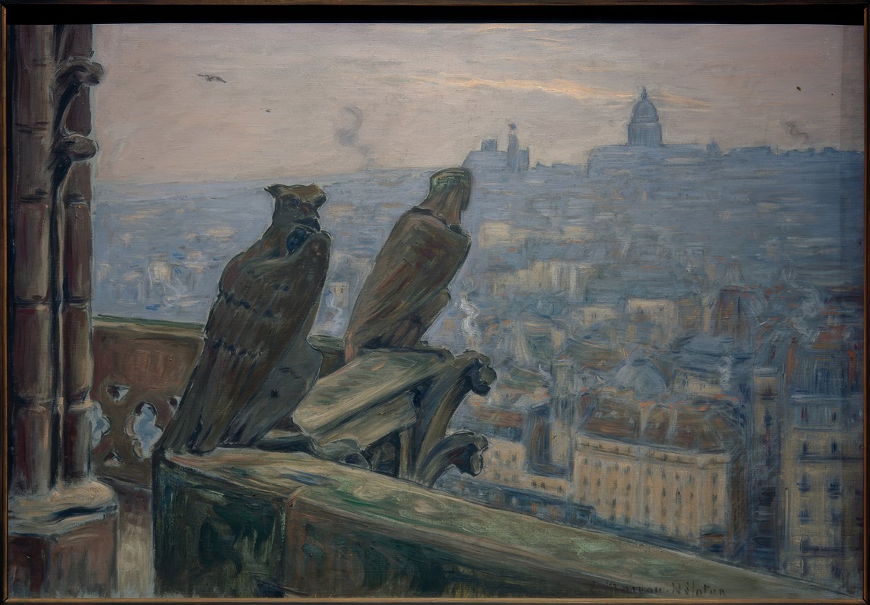Paris set fra Notre-Dame af Etienne Moreau Nelaton
