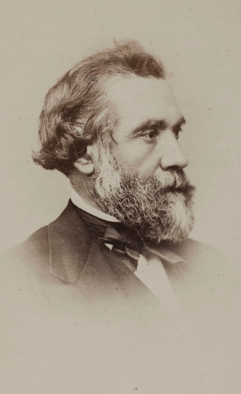 Portræt af forfatteren Alphonse Esquiros 1812-1876. af Etienne Neurdein