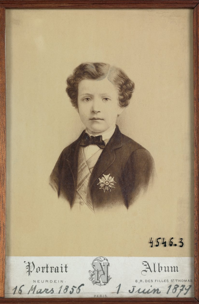 Portræt af prins Imperial af Etienne & Neurdein Louis Antonin (1846 p. 1915) Neurdein