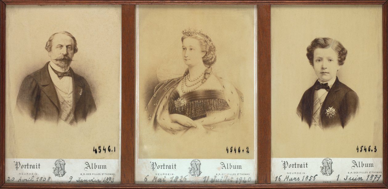Portræt af familien Imperiale af Etienne & Neurdein Louis Antonin (1846 p. 1915) Neurdein