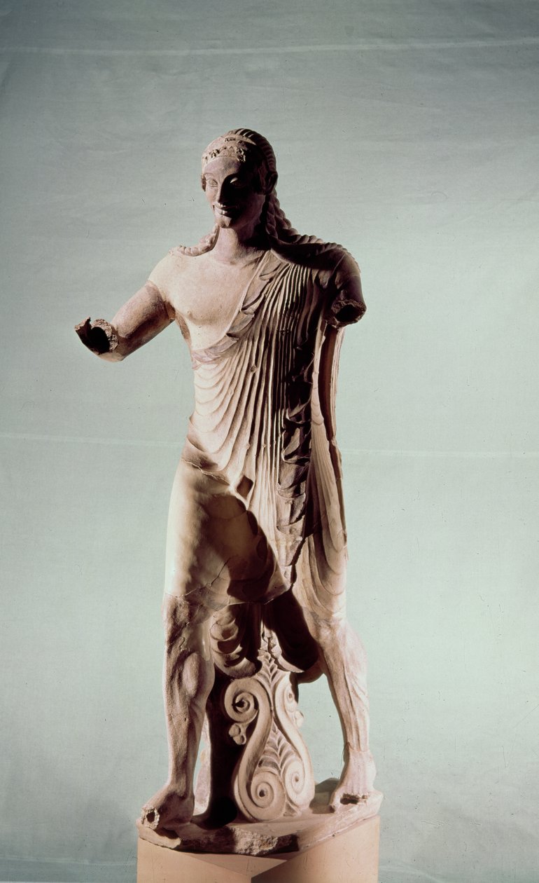 Apollo af Veii, fra Minervas tempel, ca. 510 f.Kr. (terracotta) af Etruscan