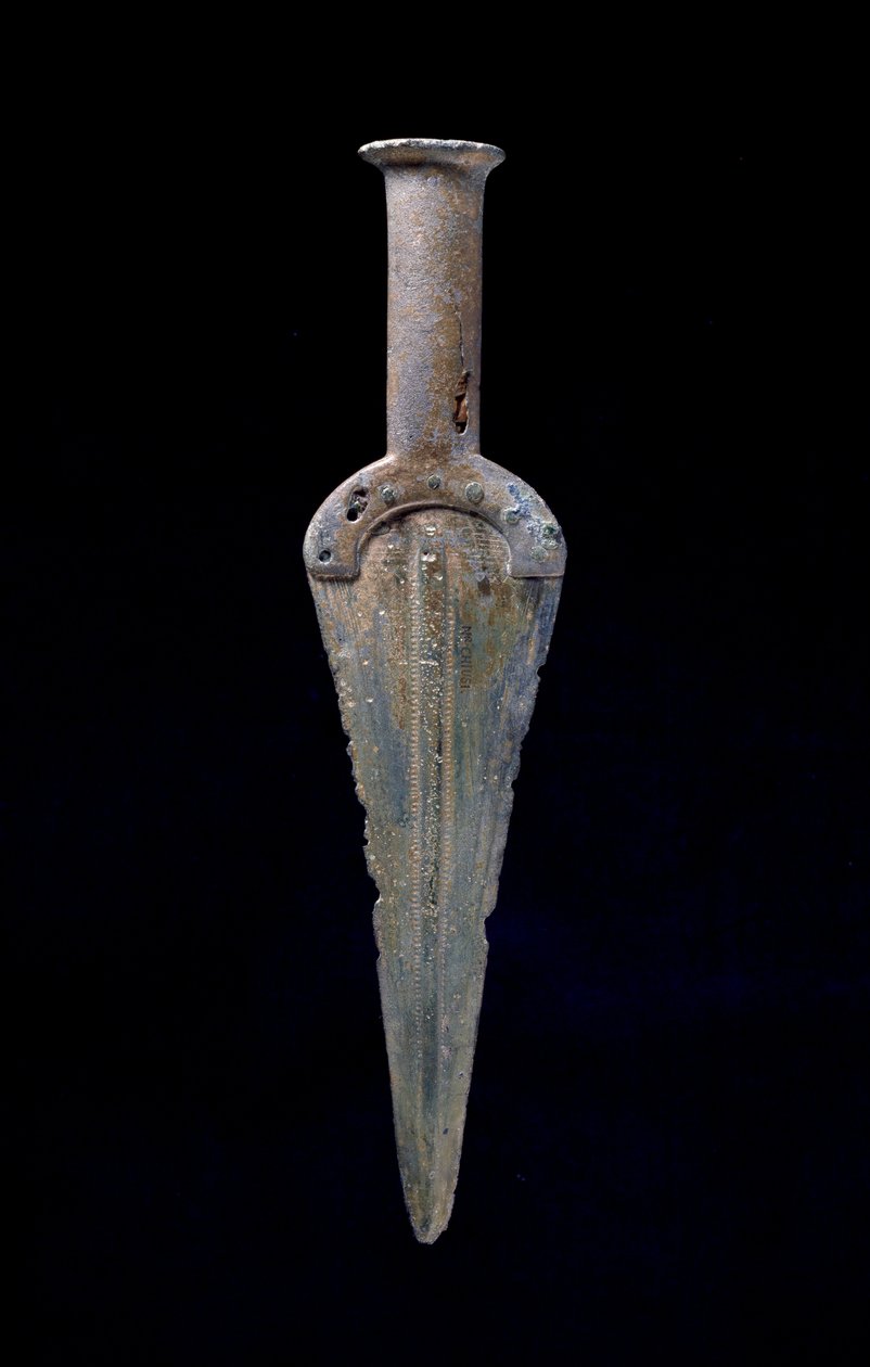 Dolk, bronzealder (bronze) af Etruscan