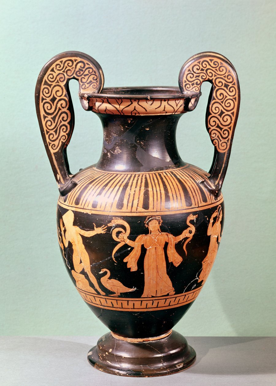 Rød-figur volute krater forestillende Orestes and the Furies, slutningen af det 4. århundrede f.Kr. (keramik) af Etruscan