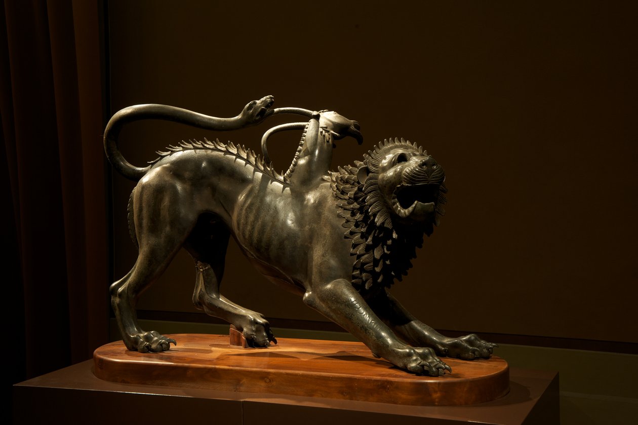 The Chimera of Arezzo, ca. 400 f.Kr. (bronze) af Etruscan