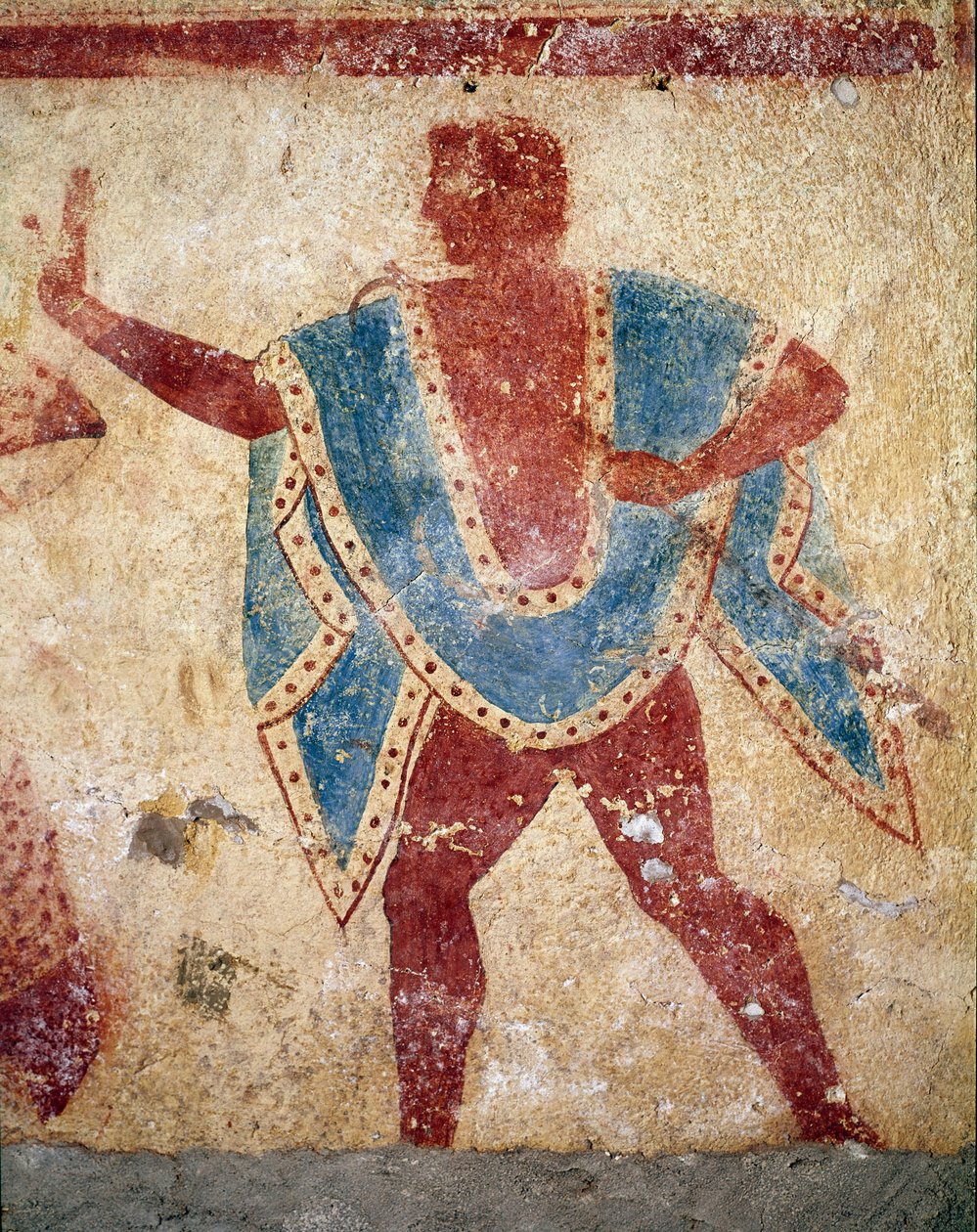 En danser (Detalje af en fresco, 5. århundrede f.Kr.) af Etruscan