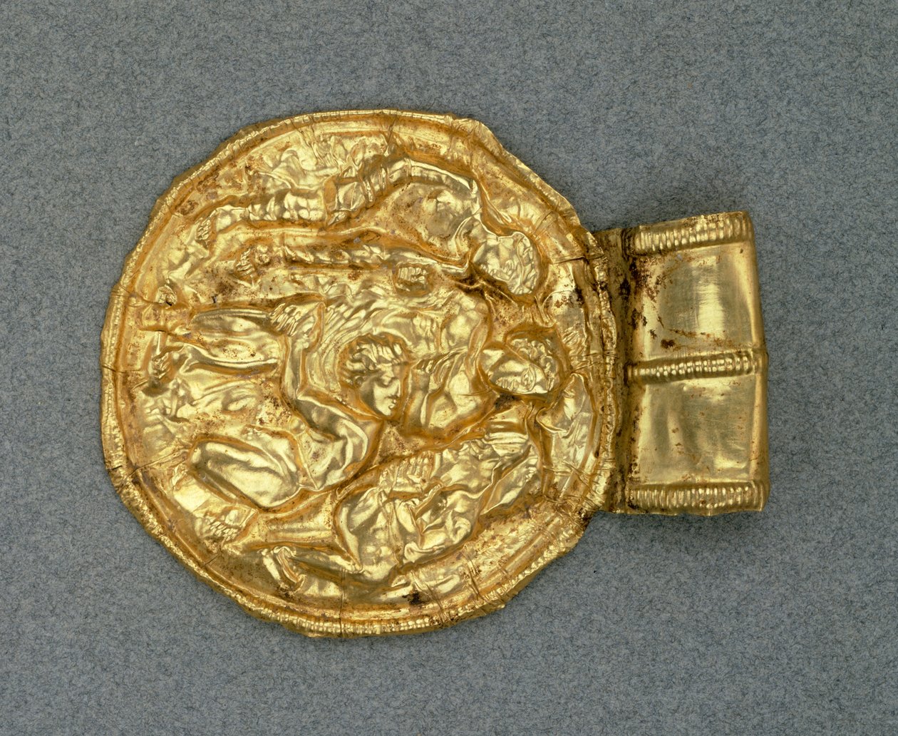 Præget Bulla -vedhæng. ETRUSCAN Civilization, 4. århundrede f.Kr. af Etruscan