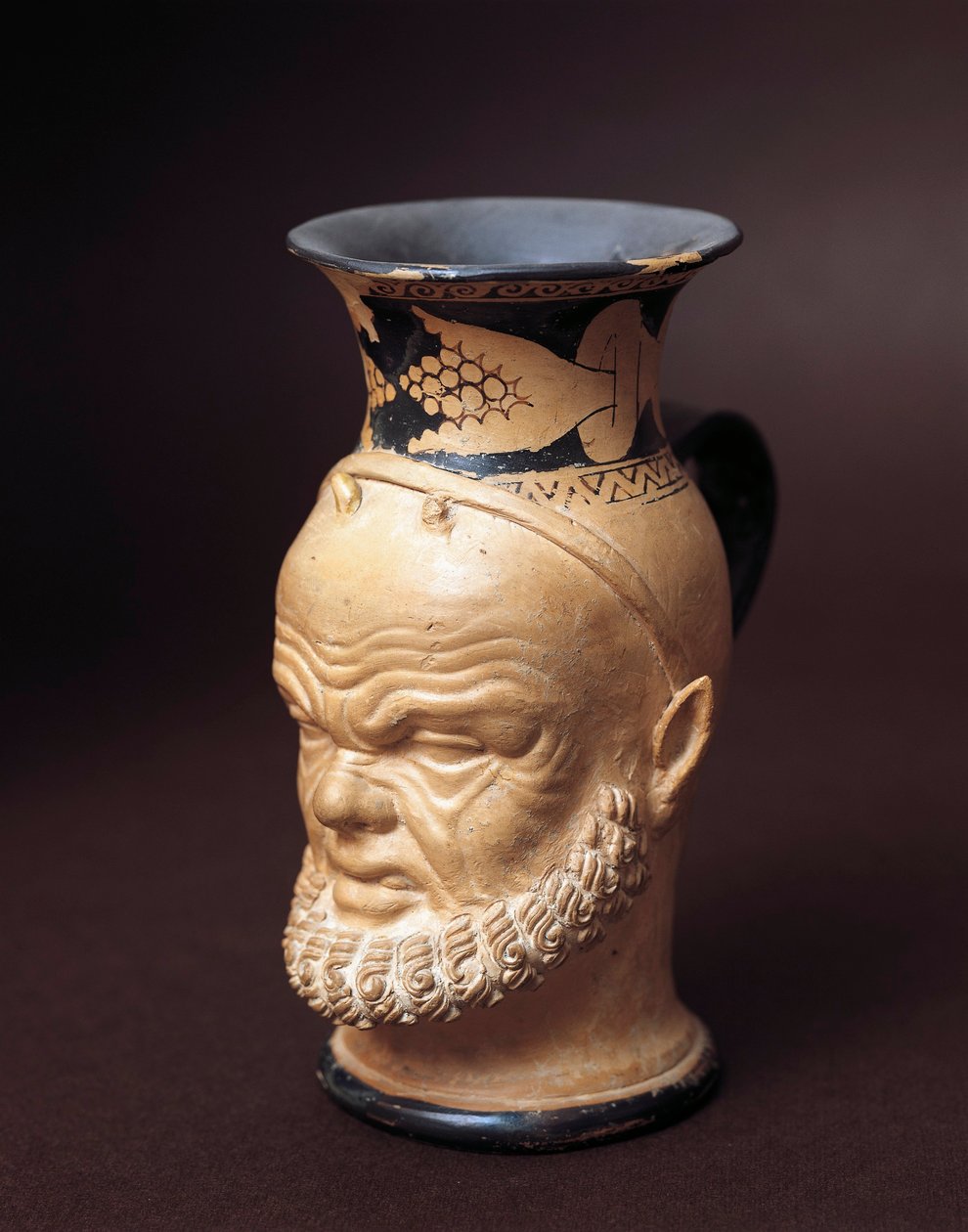 Etruskisk civilisation, Vase med Silenus