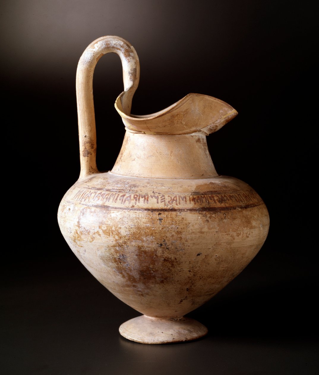 Etruskisk civilisation: terracotta oenocho i form af en fugl, 600 f.Kr. Dim 23,8 cm Fra stedet for Bisenzio af Etruscan