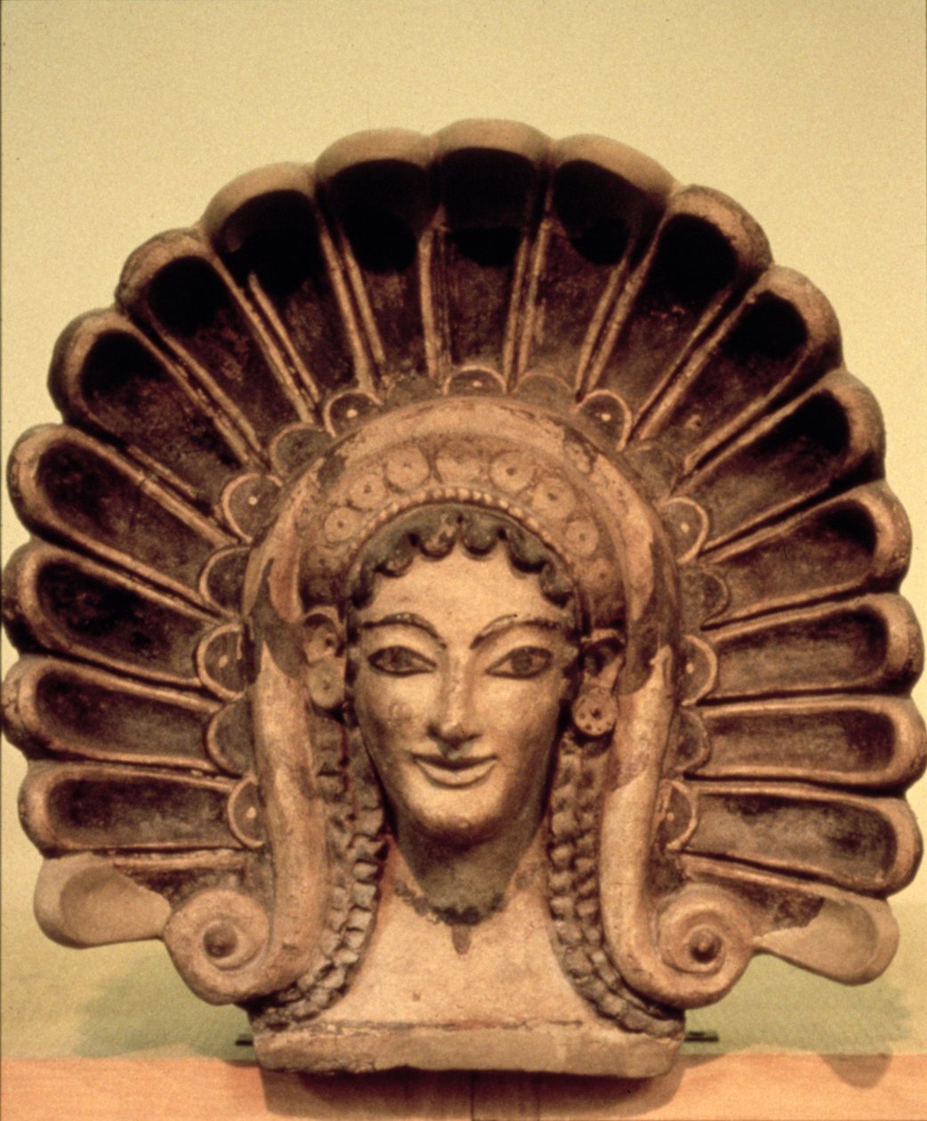 Armatur i det etruskiske tempel ved Veii, 6. århundrede f.Kr. (polykromt keramik) af Etruscan