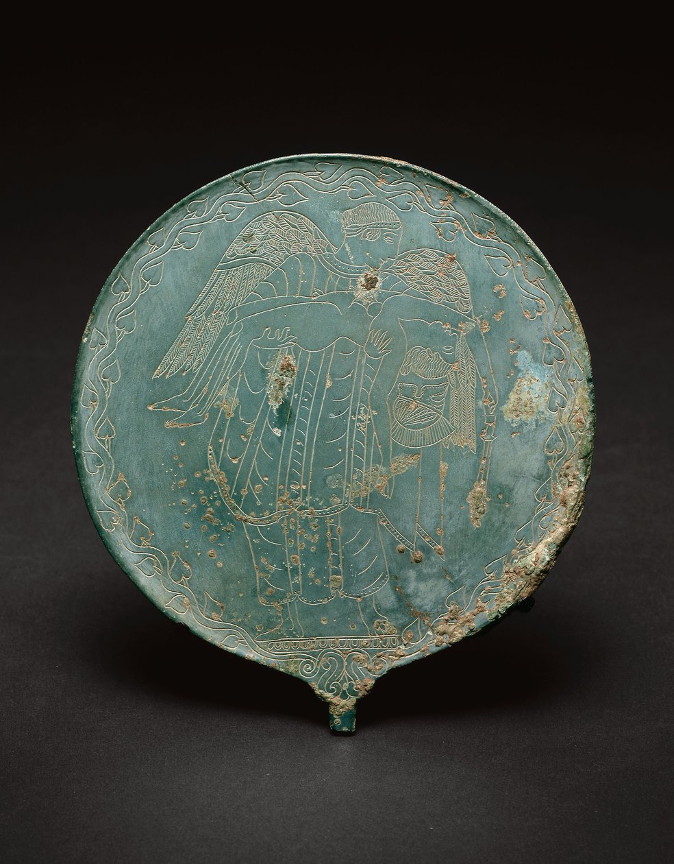 Håndspejl, 470 f.Kr. - 450 f.Kr. (bronze) af Etruscan