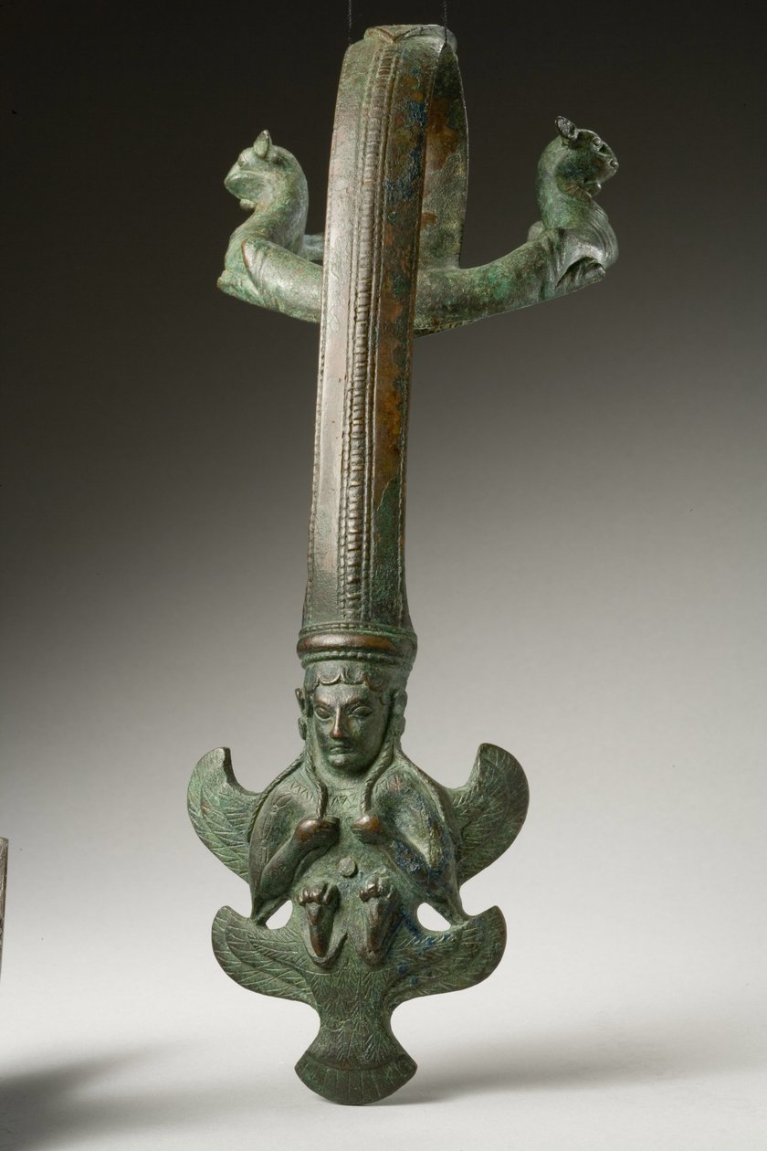 Håndtag, tidligt 5. århundrede f.Kr. (bronze) (se også 270394) af Etruscan