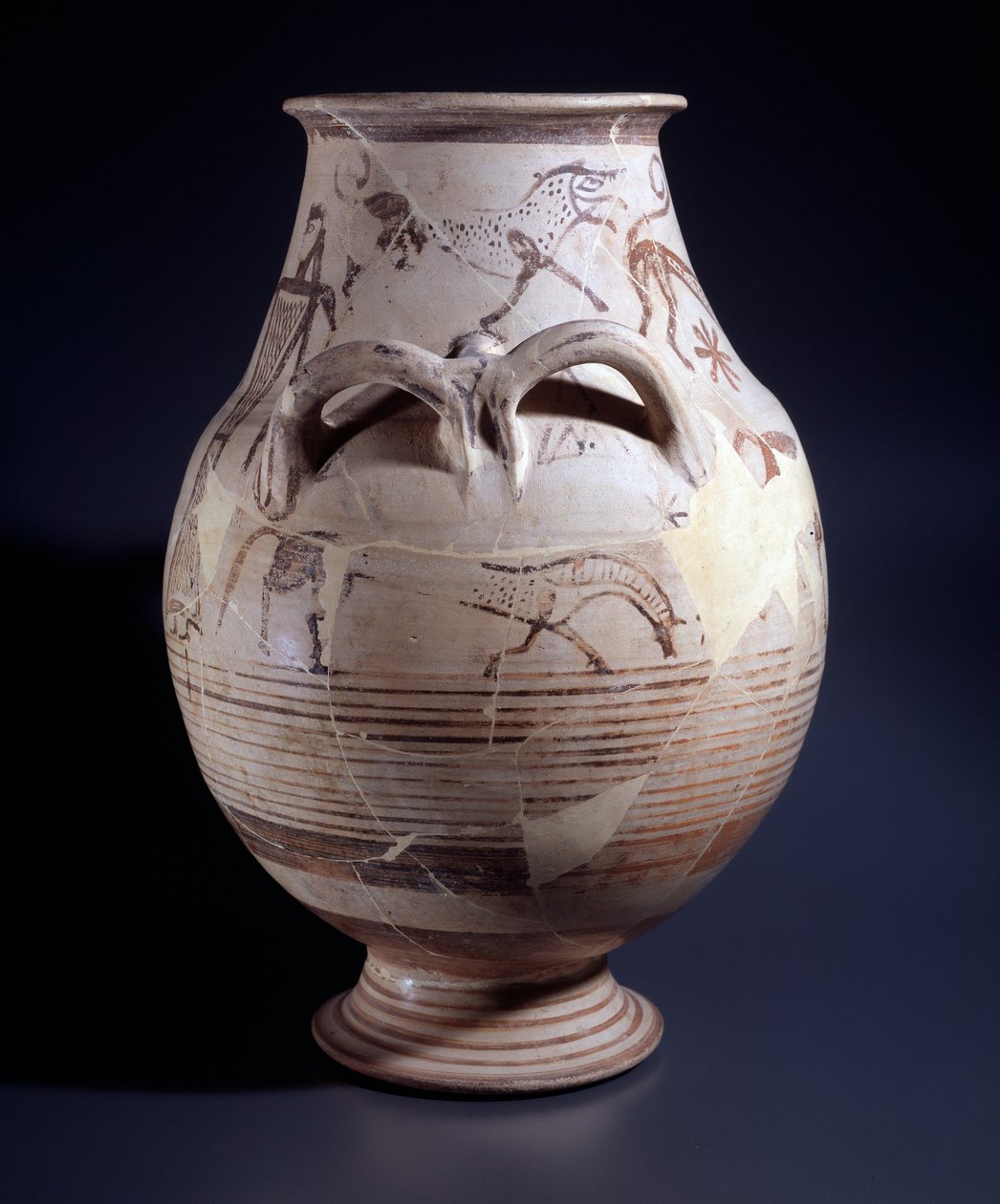 Terracotta krater, 680-660 f.Kr af Etruscan