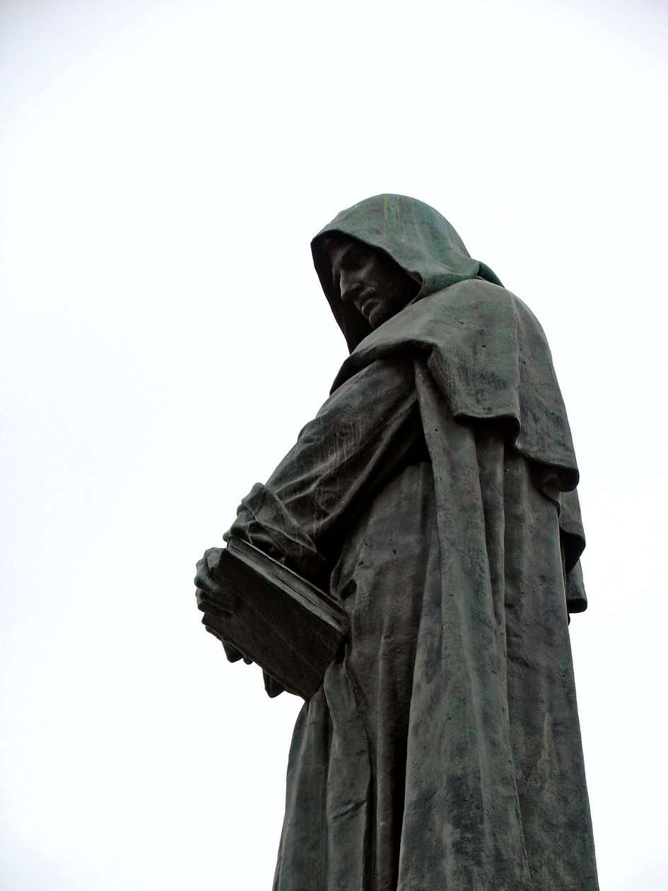 Monument til Giordano Bruno (1548-1600) Dominikansk filosof og bror. Skulptur af Ettore Ferrari (1845-1929) 1889 Campo dei Fiori, Rom af Ettore Ferrari