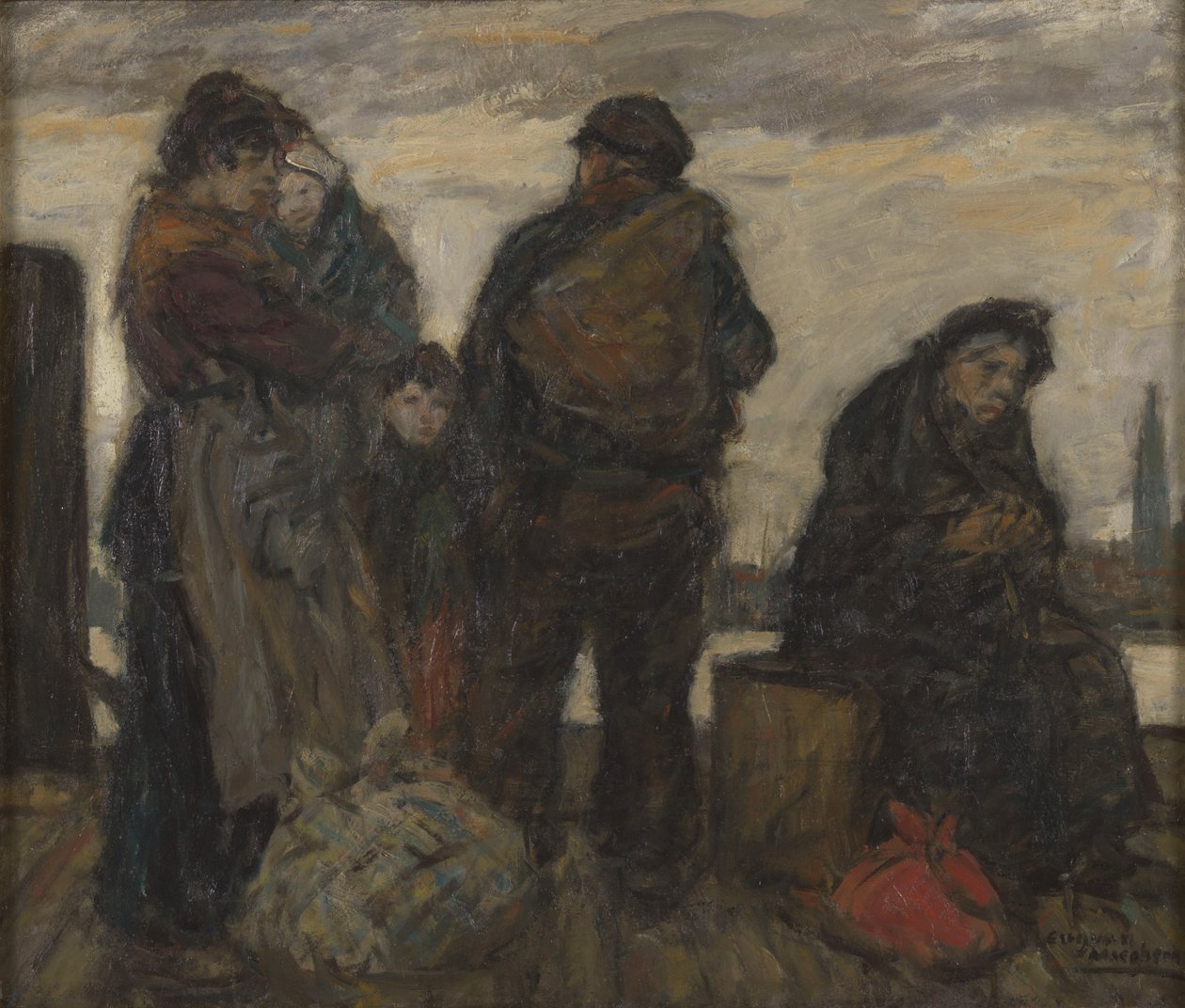 Hjemkomsten (med mor Van Mieghem) af Eugeen van Mieghem