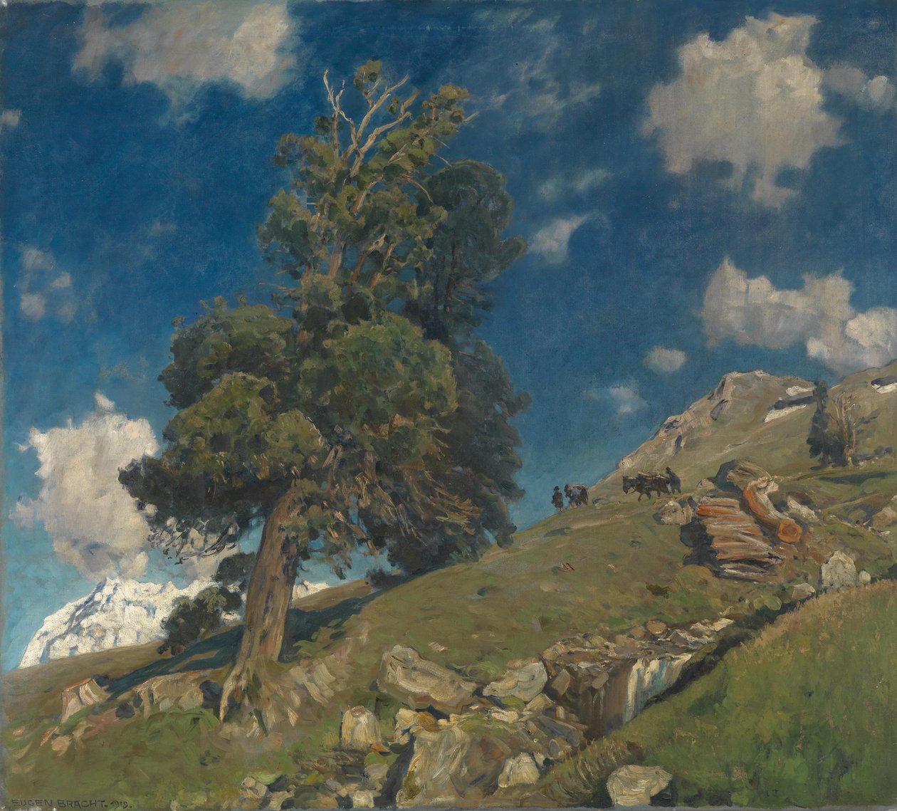 Eugen Felix Prosper bringer Monte Rosa og Arven af Eugen Felix Prosper Bracht