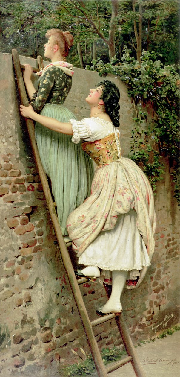 Curiosity, fra Pears Annual, jul, 1892 af Eugen von Blaas