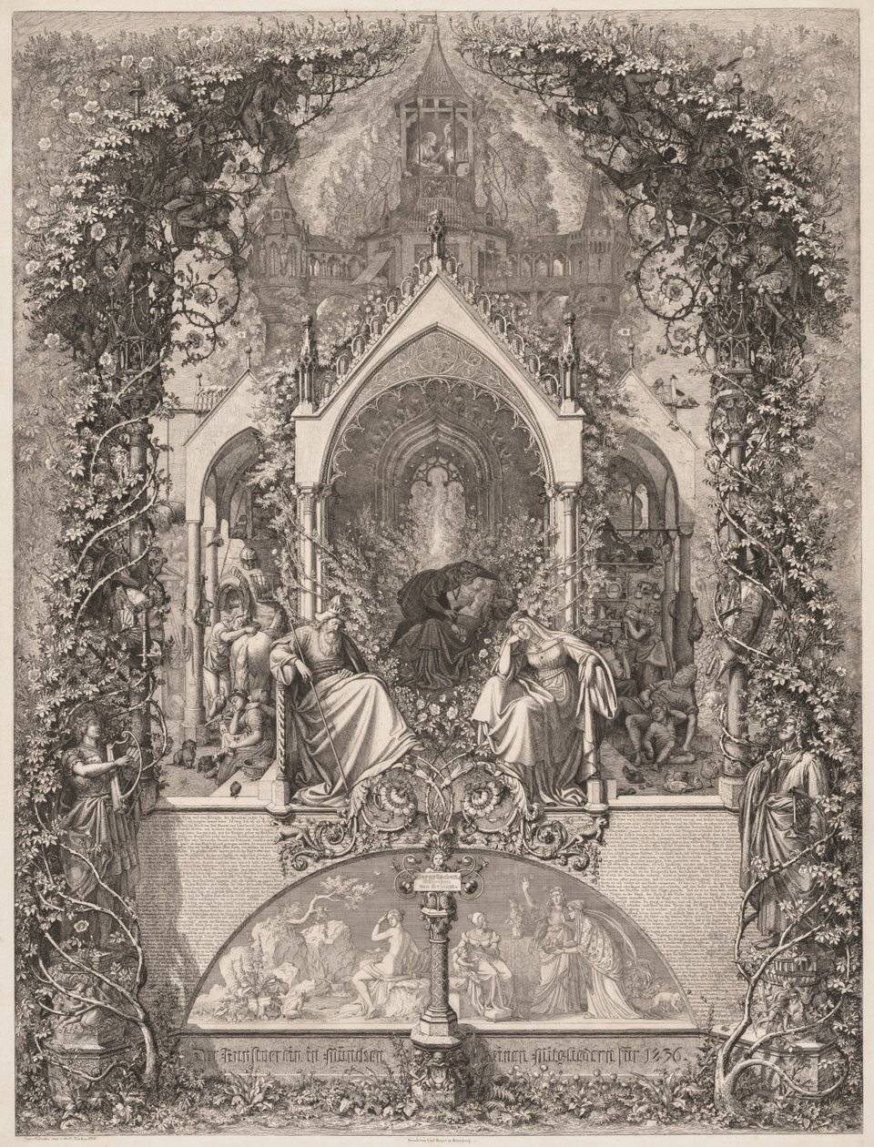 Briar Rose (Sleeping Beauty) af Eugen Napoleon Neureuther