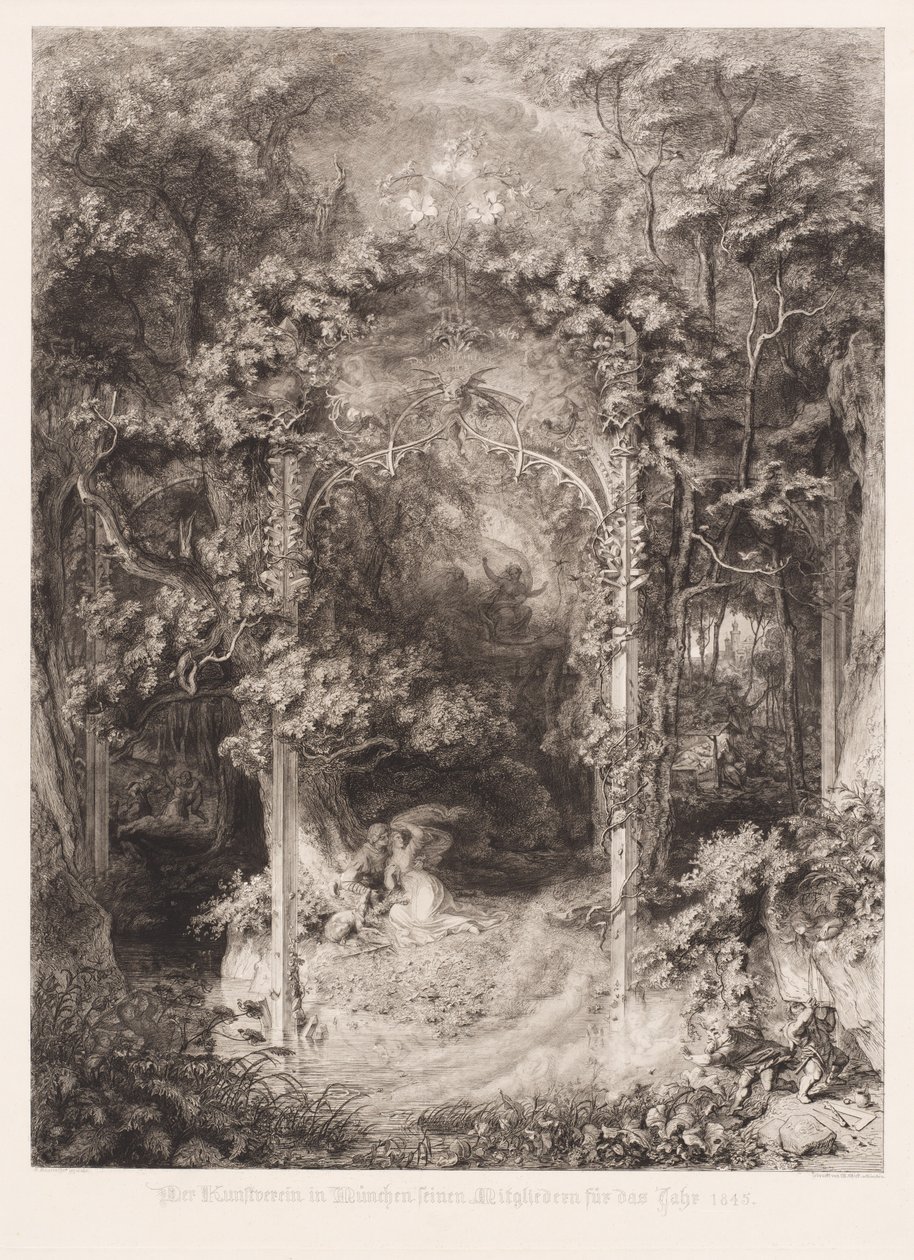 Das Waldfräulein (Skovfruen) af Eugen Napoleon Neureuther