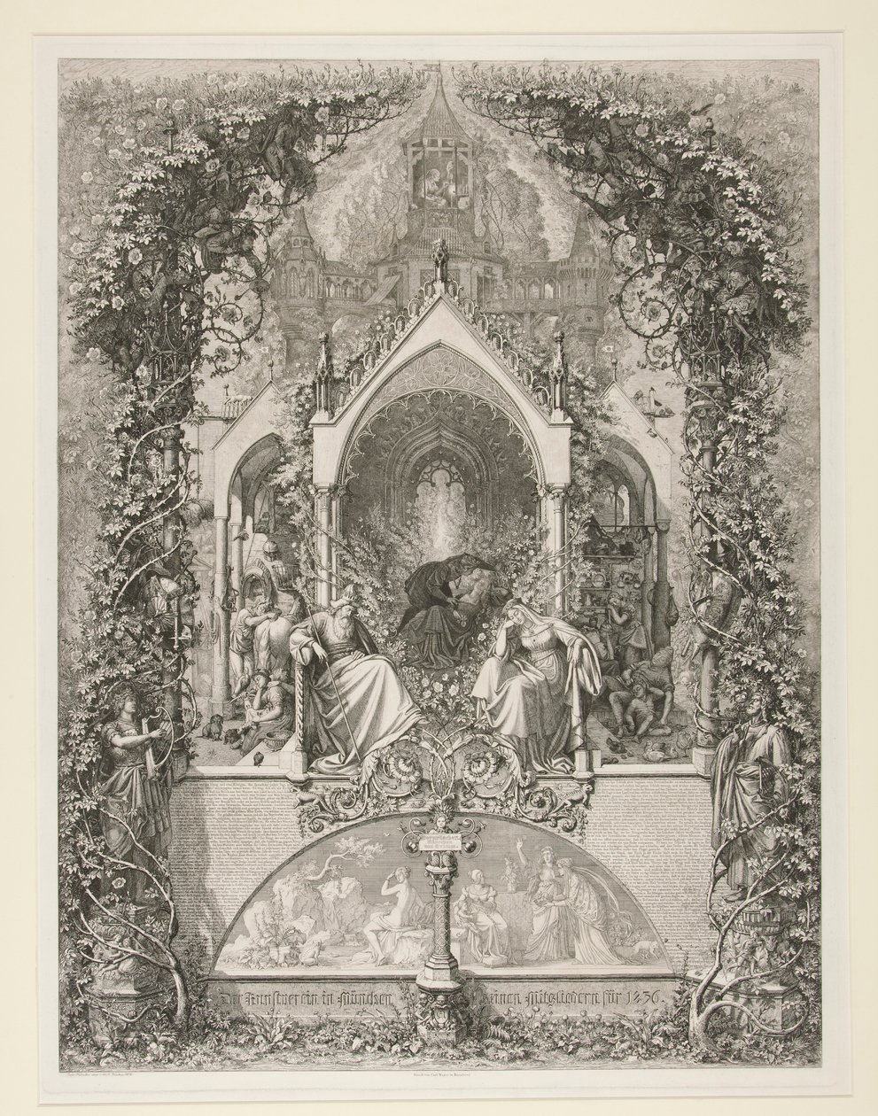 Dornrose. Maehrchen von Grimm. (Tonerose. Eventyr af Grimm) af Eugen Napoleon Neureuther
