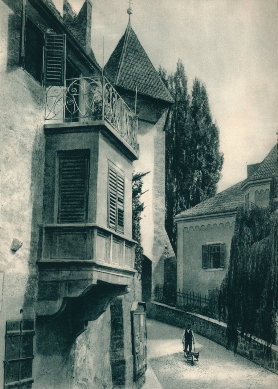 Et stille hjørne af Merano, Sydtyrol, Italien, 1927 af Eugen Poppel