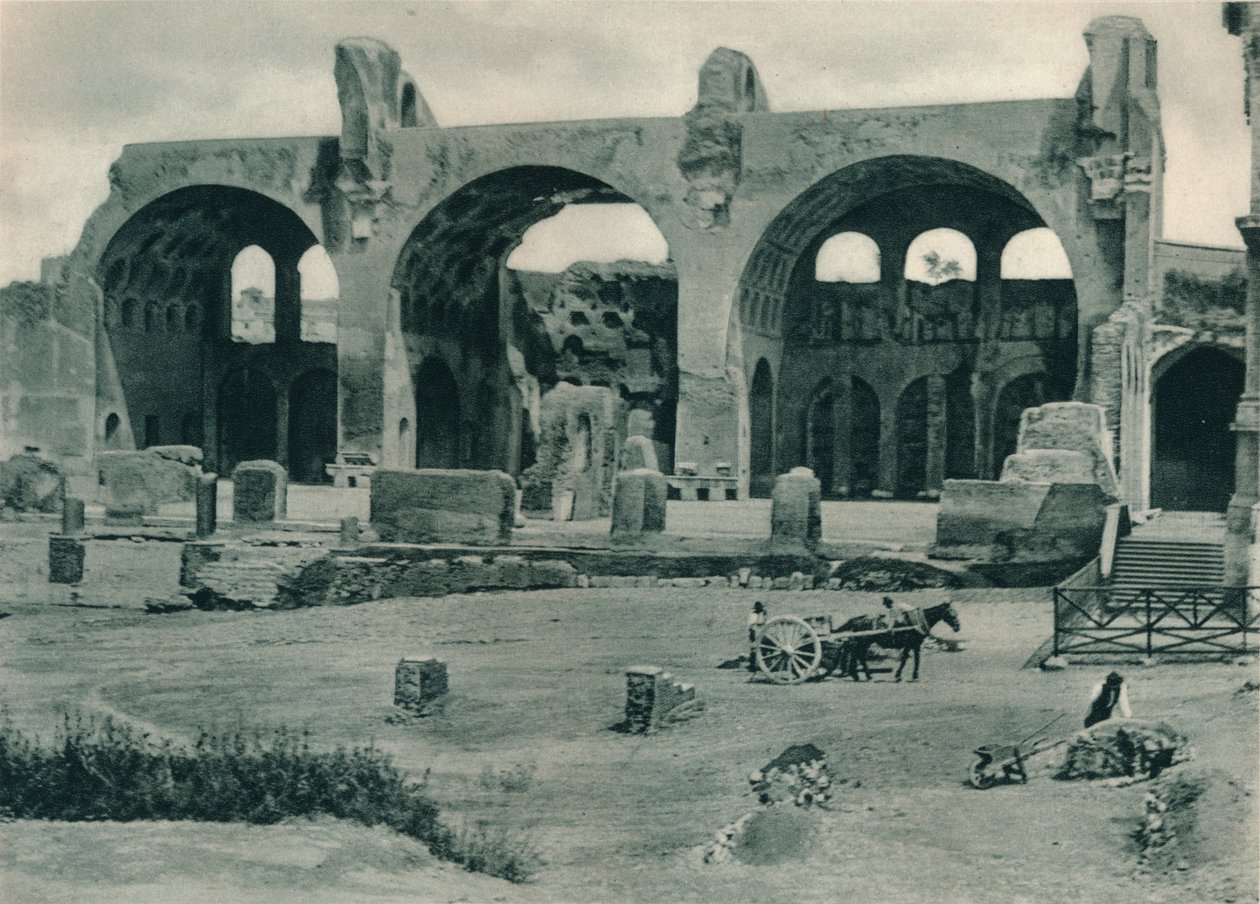 Basilika af Maxentius og Konstantin i Forum Romanum, Rom, Italien, 1927 af Eugen Poppel