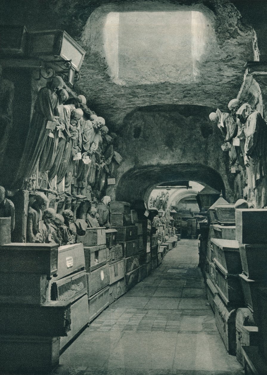 Kapucinernes katakomber, Palermo, Sicilien, Italien, 1927 af Eugen Poppel