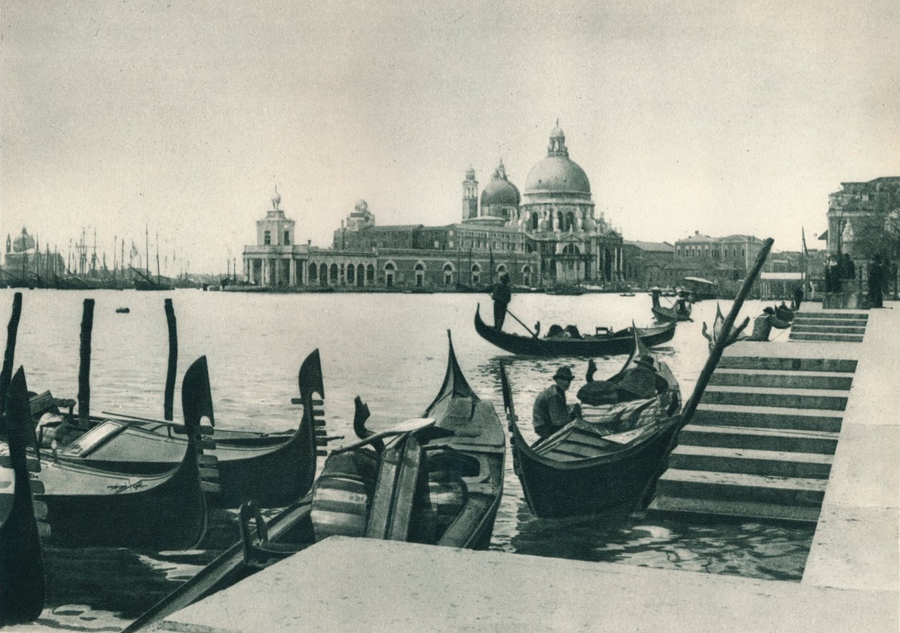Kirken Santa Maria della Salute og Dogana, Venedig, Italien, 1927. af Eugen Poppel